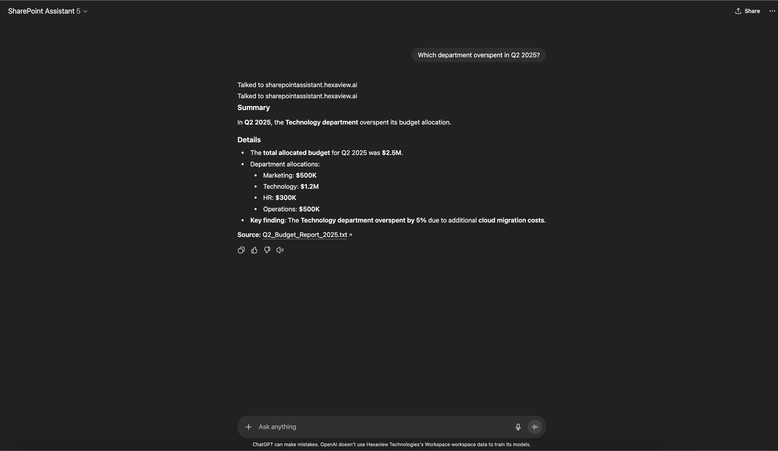 Custom SharePoint GPT background blur